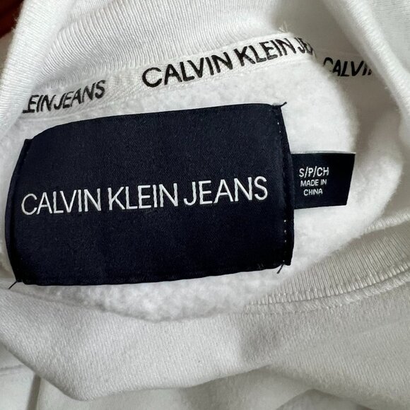 Set of 2 DKNY Gray & CK Jeans White Sweatshirts Size S - Picture 10 of 12